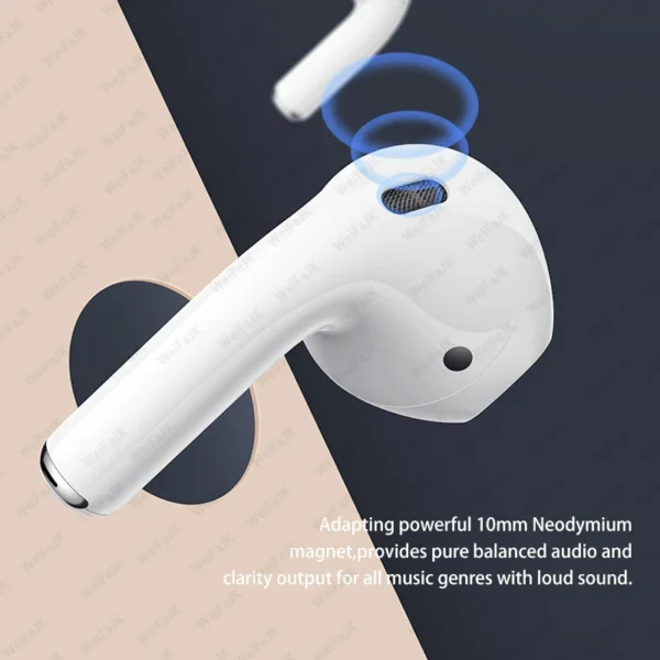 Apple Original Airpods Pro 6 TWS Max Écouteurs Bluetooth sans fil dans l'oreille Écouteurs antibruit pour iPhone Écouteurs – Image 3