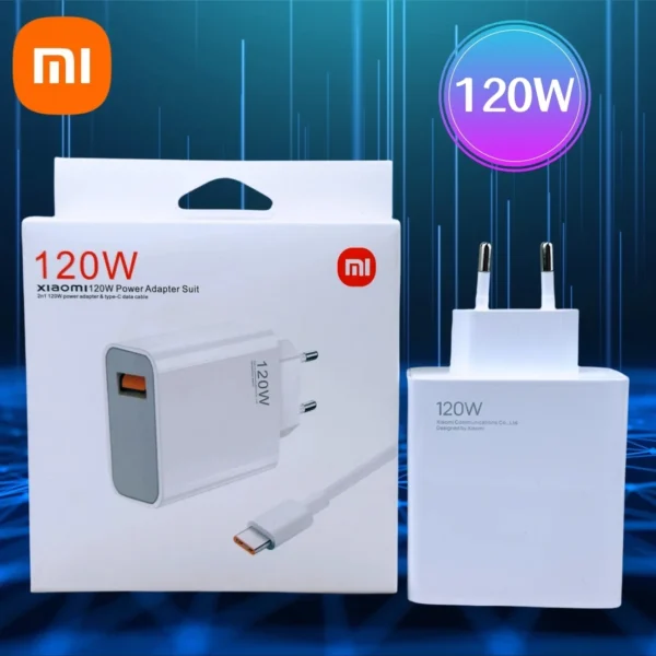 Xiaomi-Adaptateur de charge rapide turbo, chargeur d'origine, 120W, EU, US, Redmi Note 11, 12, 13 Pro Plus, 5G, Mi 14, 13, 13T, câble