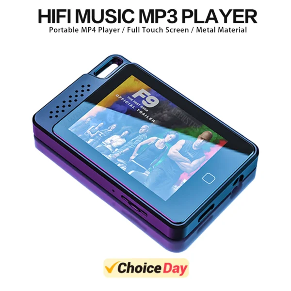 Haute qualité HiFi musique lecteur MP3 Bluetooth 5.0 écran tactile multifonctionnel MP4 lecteur vidéo Portable FM/E-Book/enregistrement