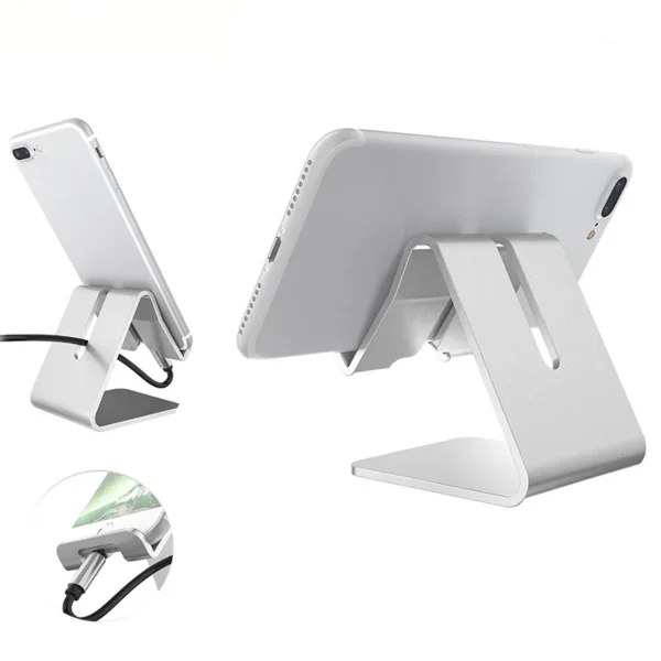 Nouveau support de téléphone portable en aluminium, support de Table de bureau pour IPad IPhone, support universel antidérapant pour téléphone portable – Image 3