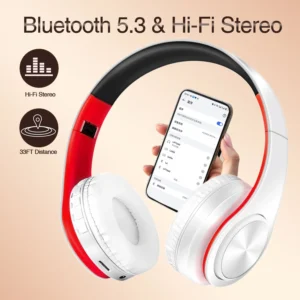 Meilleures écouteurs sans fil avec Microphone, casque stéréo numérique, Bluetooth, carte, lecteur MP3, Radio FM, musique pour tous