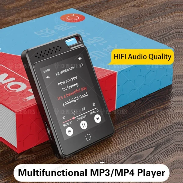 Haute qualité HiFi musique lecteur MP3 Bluetooth 5.0 écran tactile multifonctionnel MP4 lecteur vidéo Portable FM/E-Book/enregistrement – Image 3